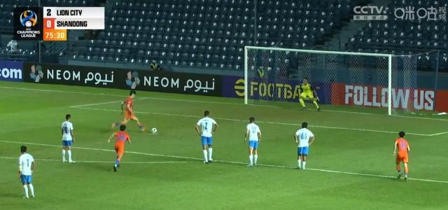 【亚冠】卢永涛刘国宝破门 山东泰山2比3负狮城水手